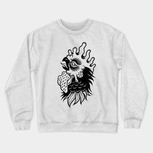 Rooster head Crewneck Sweatshirt